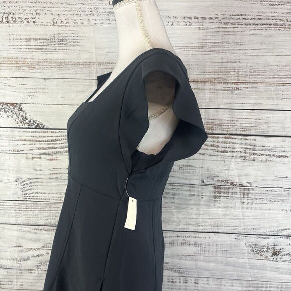 Lark & Ro Dress size 8 Black Stretch Above Knee A Line Wedding Church Career - Picture 8 of 12